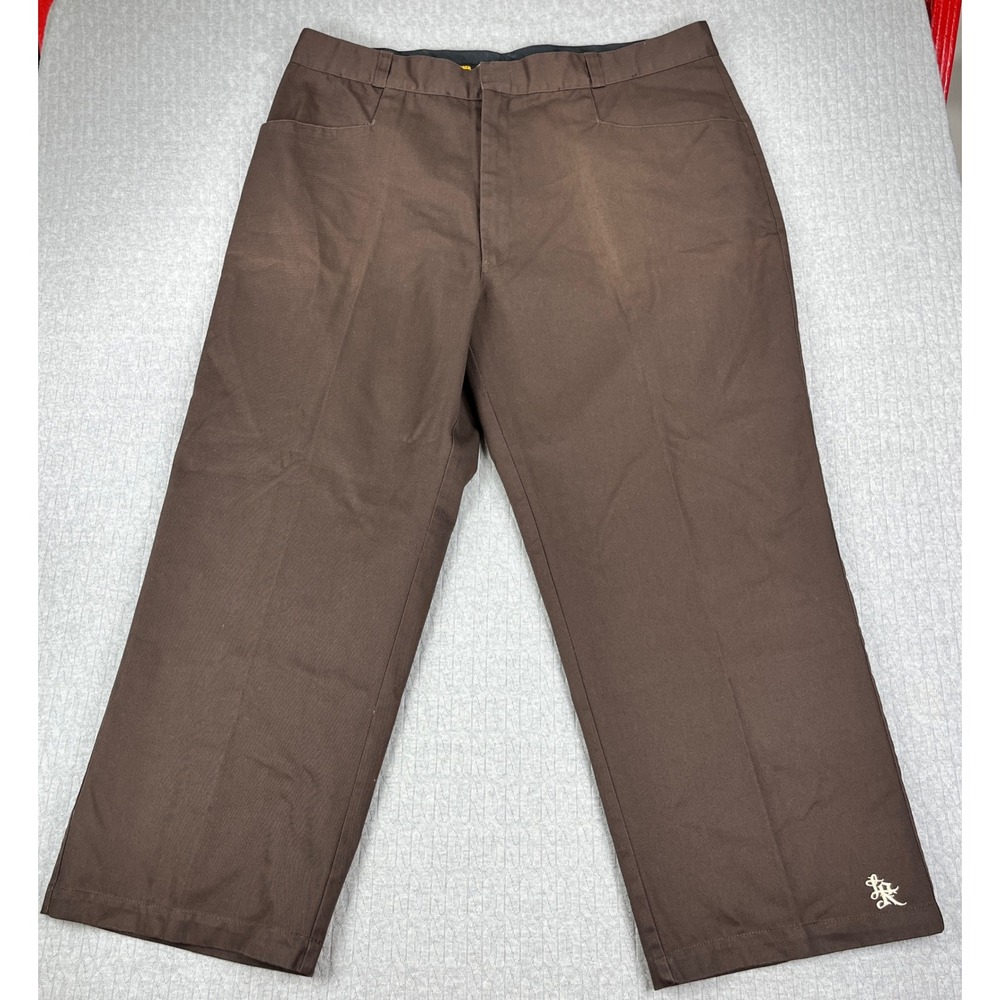 Lowrider Magazine Car Pants Men 46 Fits 43 Brown Wide Leg Chicano Streetwear